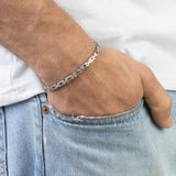 Pulsera de hombre, Acero inoxidable, Sin piedra