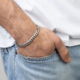 Pulsera de hombre, Acero inoxidable, Sin piedra