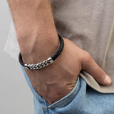 Pulsera de hombre, Acero inoxidable, Sin piedra