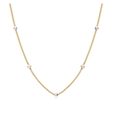 collar de perlas, Bañado en oro, Perla cultivada