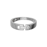 Anillo Delicado, Plata de Ley 925, Zirconia cúbica artificial