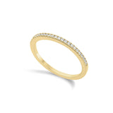 Anillo Delicado, Bañado en oro, Zirconia cúbica artificial