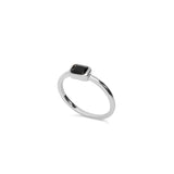 Anillo Delicado, Plata 925 bañada en rodio, Zirconia cúbica artificial